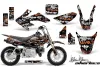 Honda CRF50 Dirt Bike Graphic Kit - 2004-2024 Silver Star - Silverhaze Orange