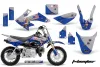 Honda CRF50 Dirt Bike Graphic Kit - 2004-2024 T Bomber Blue