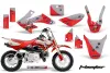 Honda CRF50 Dirt Bike Graphic Kit - 2004-2024 T Bomber Red