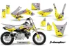 Honda CRF50 Dirt Bike Graphic Kit - 2004-2024 T Bomber Yellow