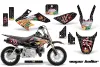 Honda CRF50 Dirt Bike Graphic Kit - 2004-2024 Vegas Baller Black