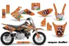 Honda CRF50 Dirt Bike Graphic Kit - 2004-2024 Vegas Baller Orange