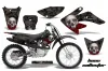 Honda CRF70 Dirt Bike Graphic Kit - 2004-2015 Bone Collector Black