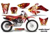 Honda CRF70 Dirt Bike Graphic Kit - 2004-2015 Motorhead Mandy Red