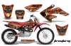 Honda CRF80 Dirt Bike Graphic Kit - 2004-2010 Firestorm Red