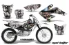 Honda CRF80 Dirt Bike Graphic Kit - 2004-2010 Mad Hatter White