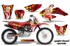 Honda CRF80 Dirt Bike Graphic Kit - 2004-2010 Motorhead Mandy Red