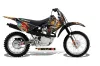 Honda CRF80 Dirt Bike Graphic Kit - 2011-2016 Ed Hardy - Pirates Black
