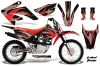 Honda CRF80 Dirt Bike Graphic Kit - 2011-2016 Tribal Flame Red