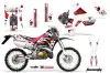 Honda CRM 250 AR Dirt Bike Graphic Kit - 1989-1999 Toxicity Red
