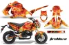 Honda Grom 125 Dirt Bike Graphic Kit - 2013-2016 Fireblaze Red