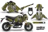 Honda Grom 125 Dirt Bike Graphic Kit - 2013-2016 Widow Maker Yellow