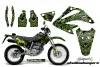 Honda XR250 SM Dirt Bike Graphic Kit - 2003-2005 Skulls and Hammers Green