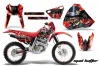 Honda XR400 Dirt Bike Graphic Kit - 1996-2004 Mad Hatter Red