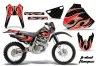Honda XR400 Dirt Bike Graphic Kit - 1996-2004 Tribal Flames Red