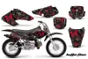Honda XR50 Dirt Bike Graphic Kit - 2000-2003 Butterfly Red