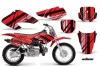 Honda XR50 Dirt Bike Graphic Kit - 2000-2003 In Line Red