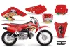 Honda XR50 Dirt Bike Graphic Kit - 2000-2003 Vegas Baller Red