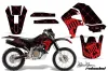 Honda XR650R Dirt Bike Graphic Kit - 2000-2010 Silver Star - Reloaded Black