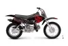 Honda XR70 Dirt Bike Graphic Kit - 2001-2003 Silver Star - Reloaded Red