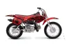 Honda XR70 Dirt Bike Graphic Kit - 2001-2003 Skulls and Hammers Red