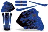Honda XR80 Dirt Bike Graphic Kit - 1985-2000 Diamond Flames Blue