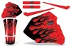 Honda XR80 Dirt Bike Graphic Kit - 1985-2000 Diamond Flames Red