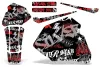 Honda XR80 Dirt Bike Graphic Kit - 1985-2000 Silverhaze Red