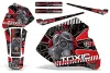 Honda XR80 Dirt Bike Graphic Kit - 1985-2000 Toxicity Red