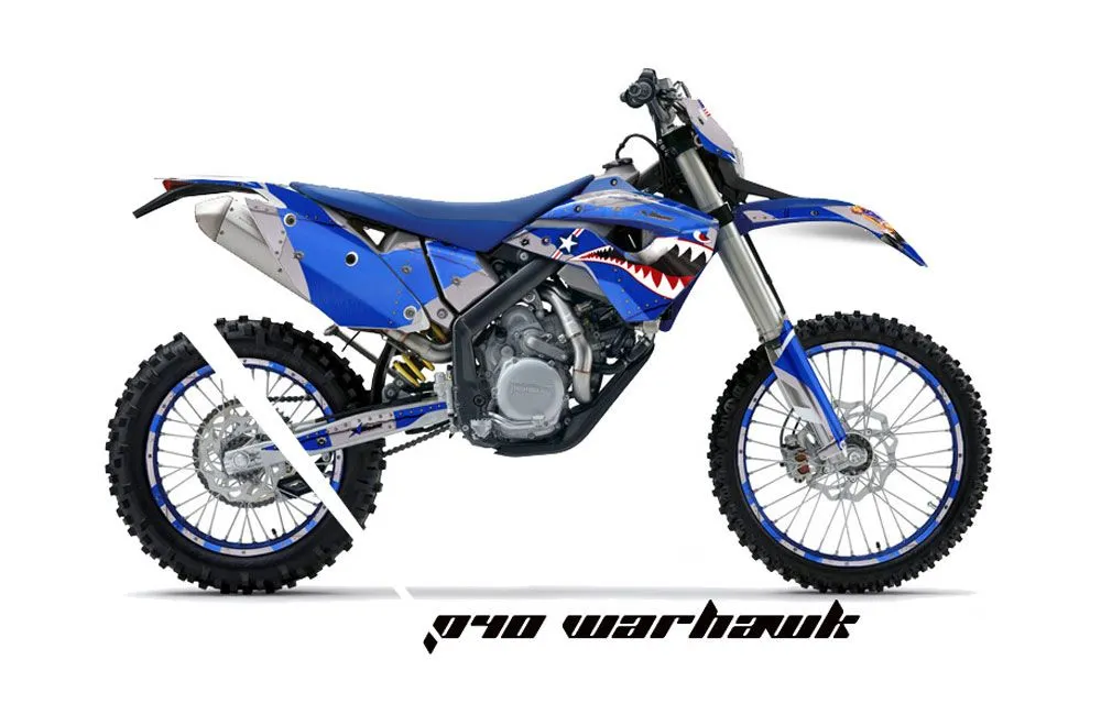 Husaberg FS / FE 670 Dirt Bike Graphic Kit - 2009-2012 P40 Warhawk Blue