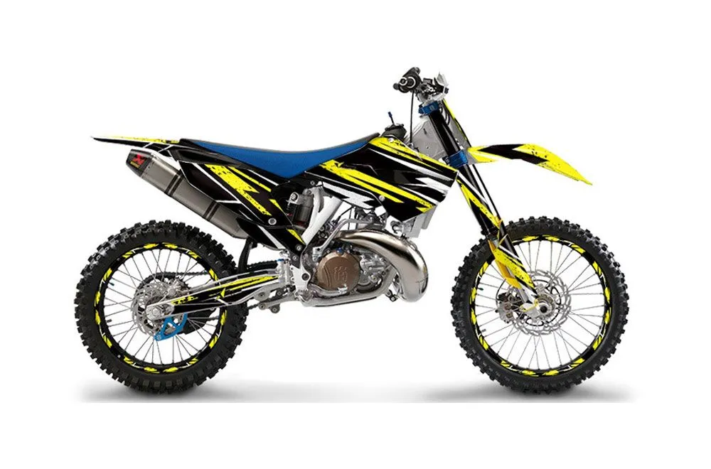 Husaberg TC / FC 300 Dirt Bike Graphic Kit - 2013-2014 Attack Yellow