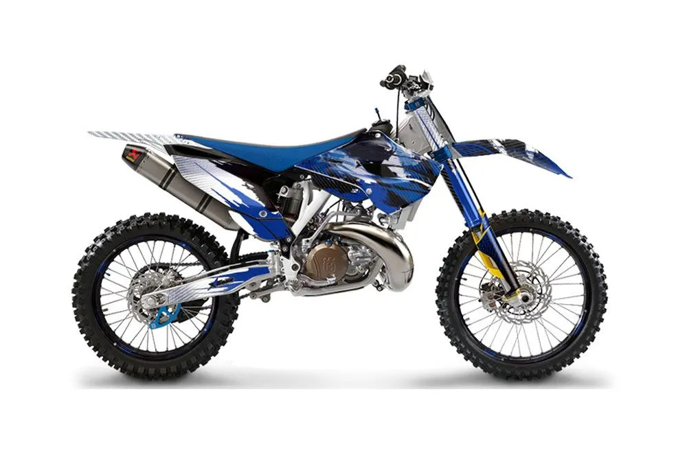Husaberg TC / FC 300 Dirt Bike Graphic Kit - 2013-2014 Carbon X Blue