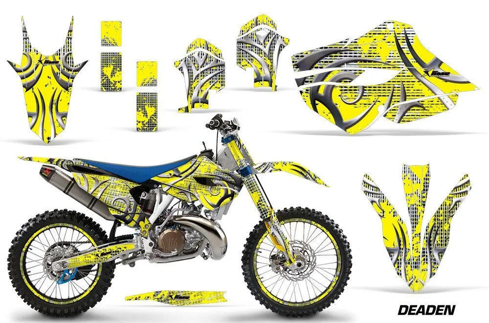 Husaberg TC / FC 300 Dirt Bike Graphic Kit - 2013-2014 Deaden Yellow
