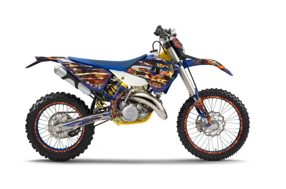 Husaberg TE 300 Dirt Bike Graphic Kit - 2011-2012 Firestorm Blue