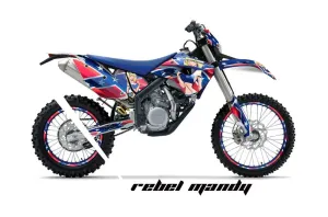 Husaberg FS / FE 450 Dirt Bike Graphic Kit - 2009-2012 Rebel Mandy