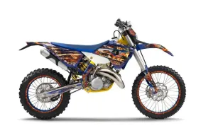 Husaberg TE 300 Dirt Bike Graphic Kit - 2011-2012 Firestorm Blue