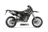 Husaberg FC / FE / FS 400 Dirt Bike Graphic Kit - 2001-2005 Mad Hatter Black