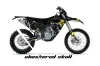 Husaberg FS / FE 450 Dirt Bike Graphic Kit - 2009-2012 Checkered Skull Yellow
