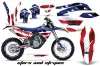 Husaberg FS / FE 450 Dirt Bike Graphic Kit - 2009-2012 Stars and Stripes Red White & Blue