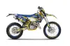 Husaberg TE 300 Dirt Bike Graphic Kit - 2011-2012 Mad Hatter Yellow