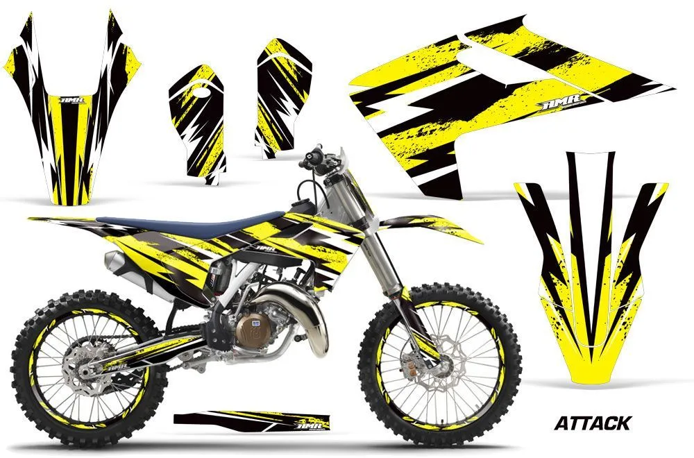 Husqvarna FC 450 Dirt Bike Graphic Kit - 2016-2017 Attack Yellow