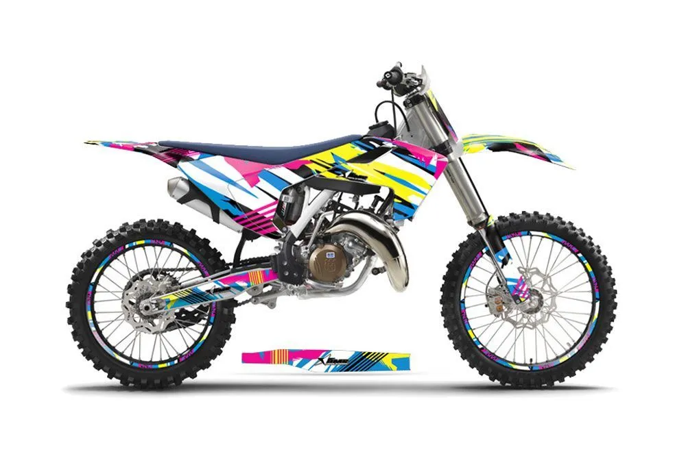 Husqvarna FC 450 Dirt Bike Graphic Kit - 2016-2017 Flashback