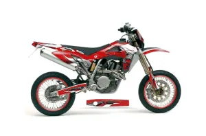Husqvarna TC / TE 250 Dirt Bike Graphic Kit - 2005-2008 Tribal Flames Red