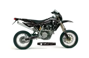 Husqvarna TC / TE 450 Dirt Bike Graphic Kit - 2005-2010 Reaper Black