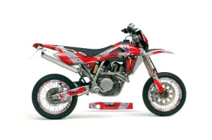 Husqvarna TC / TE 450 Dirt Bike Graphic Kit - 2005-2010 T Bomber Red