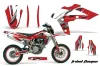 Husqvarna TC / TE 250 Dirt Bike Graphic Kit - 2005-2008 Tribal Flames Red
