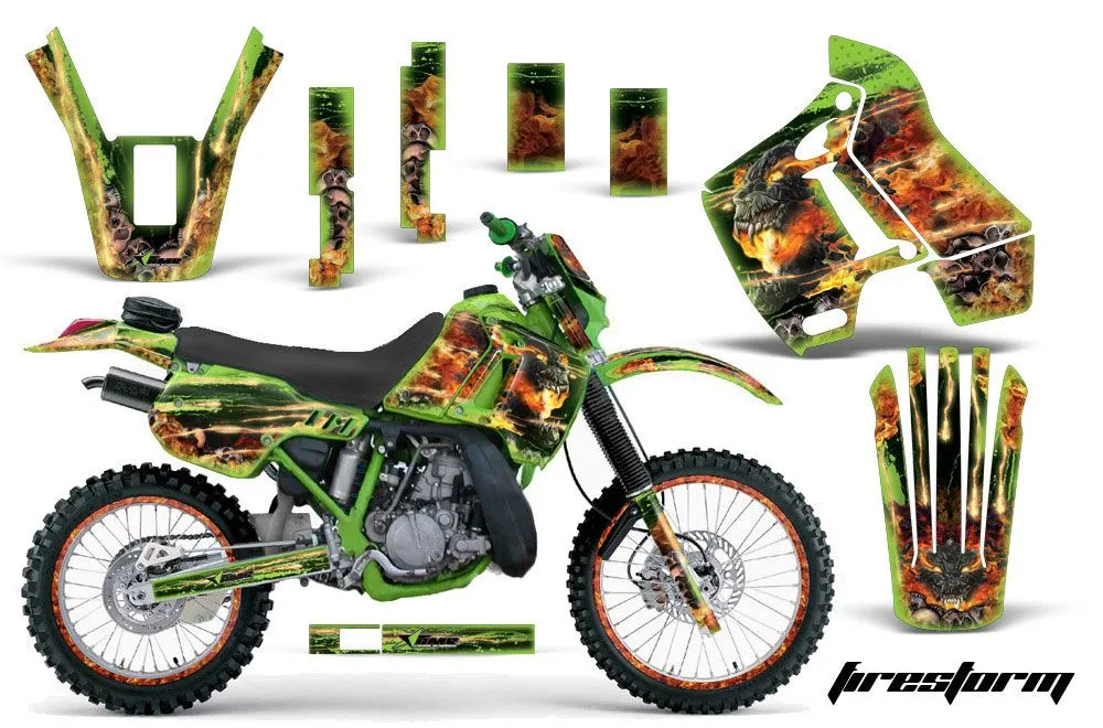 Kawasaki KDX200 Dirt Bike Custom Graphic Kit - 1989-1994