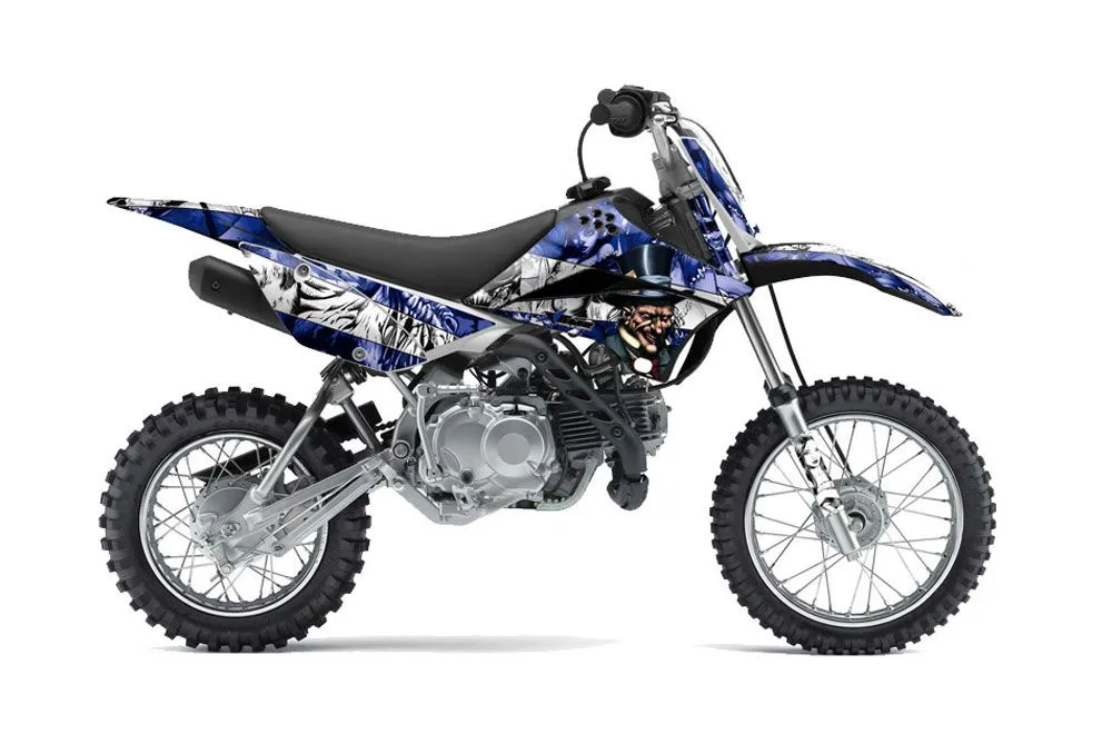Kawasaki KLX110 Dirt Bike Graphic Kit - 2010-2025 Mad Hatter Blue