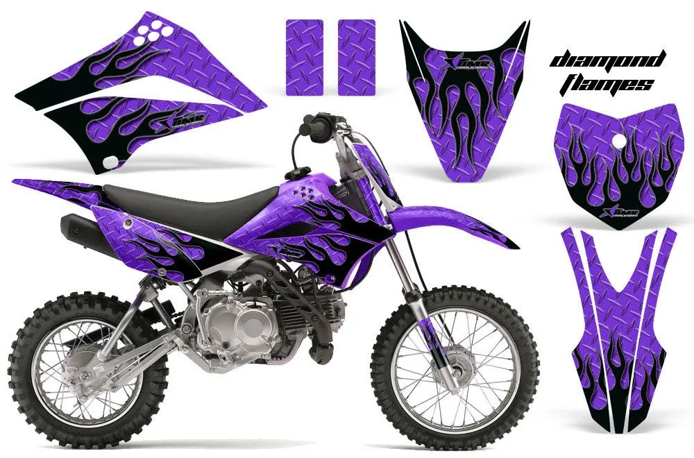Kawasaki KLX110L Dirt Bike Custom Graphic Kit - 2010-2025