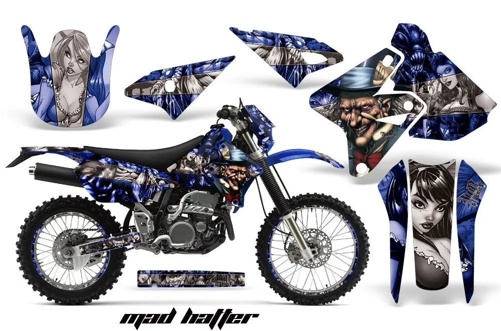 Kawasaki KLX400 Dirt Bike Graphic Kit - 2000-2016 Mad Hatter Blue